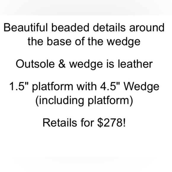 Donald pliner Tilisp platform wedge elastic straps metallic leather sandals 9.5 - Picture 10 of 10